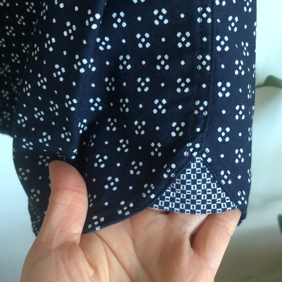 Ted Baker London Mid Weight Printed Oxfords Short Sleeve Shirt, size 3 - Picture 6 of 9